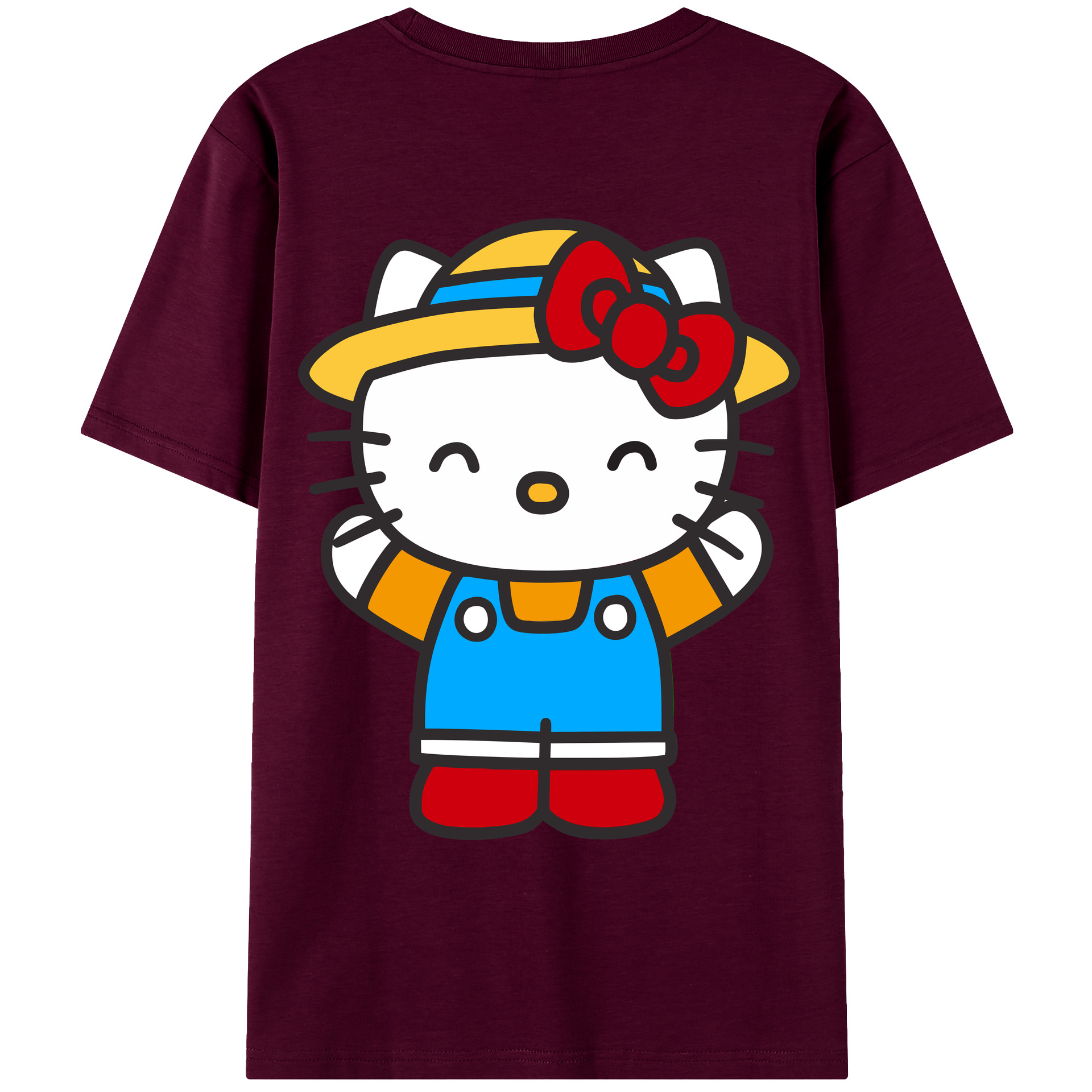 （画像用） Hello Kitty ハローキティ レディース半袖Tシャツ(バックプリント)